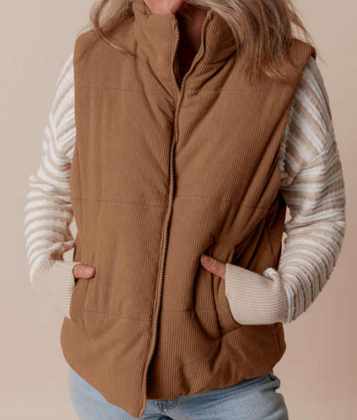 Corduroy Tan Vest