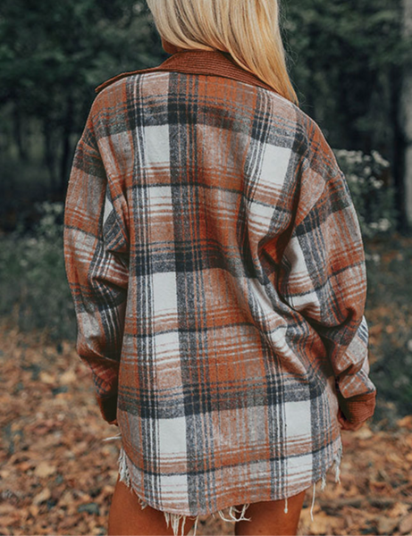 Cinnamon Flannel Shacket