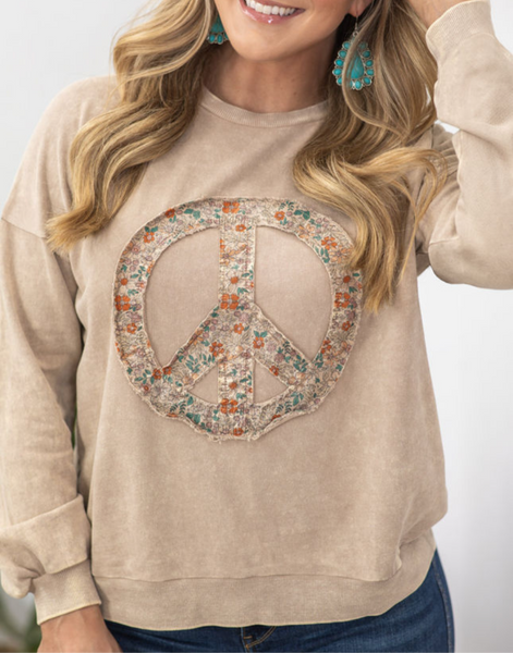 Peace sign Crewneck