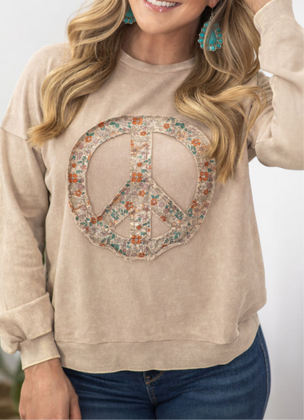 Peace sign Crewneck