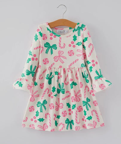 Candy Canes & Bows Dress