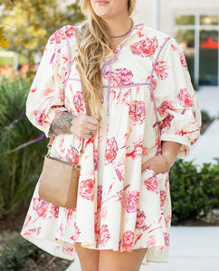 White Floral Dress