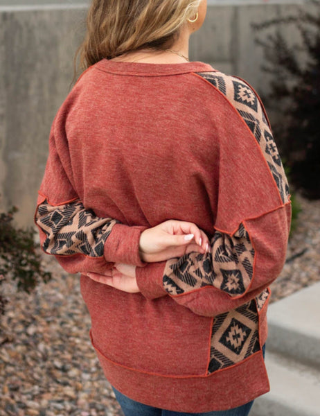 Aztec Boho Blouse