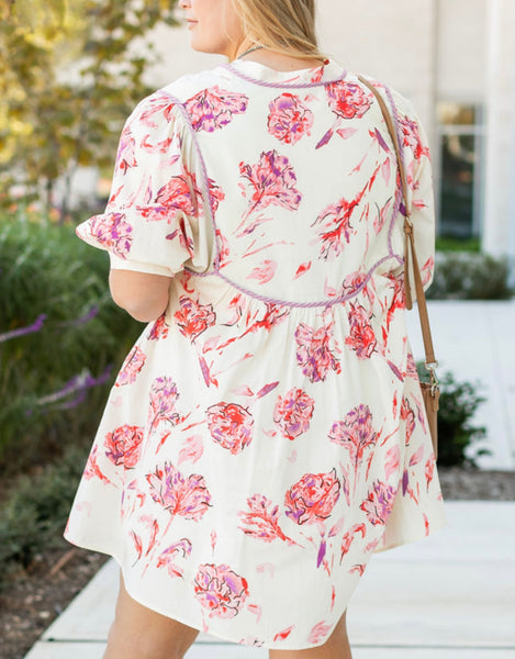 White Floral Dress