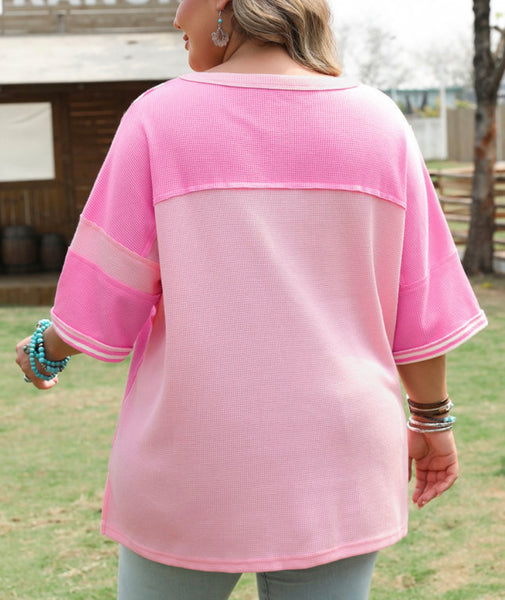 Pretty in Pink Striped Top