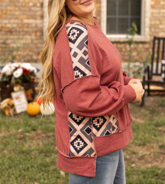 Aztec Boho Blouse