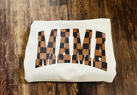 MAMA Checkered Crewneck