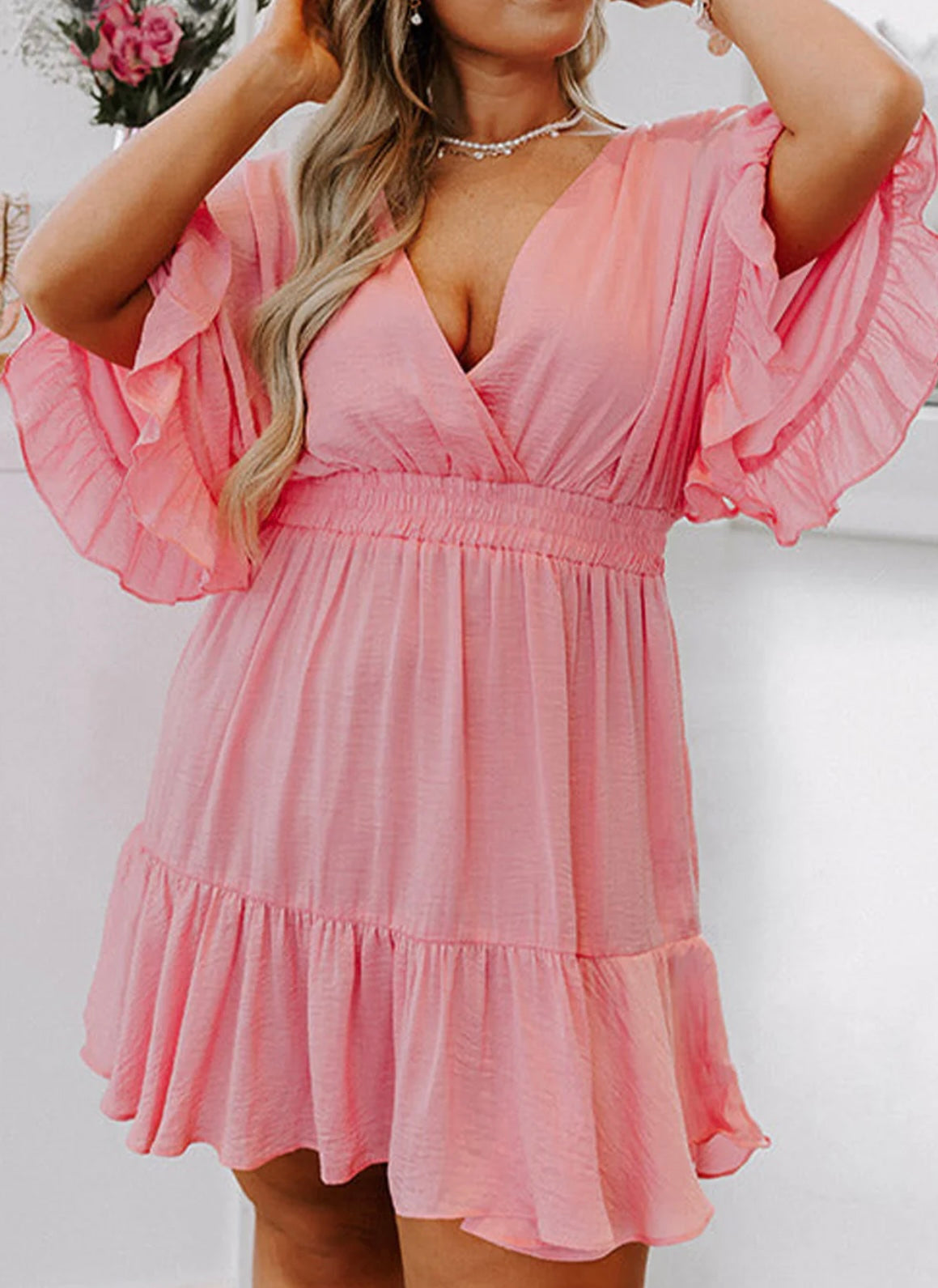 Powder Puff Pink Dress