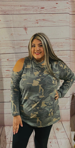 Camo Lovin’ Gal Top